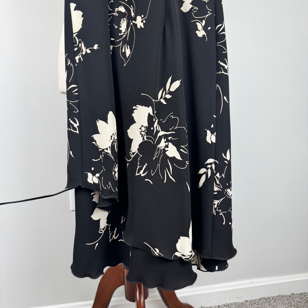 Vintage Dress Barn Floral Ruffle Midi Dress - Picture 5 of 7